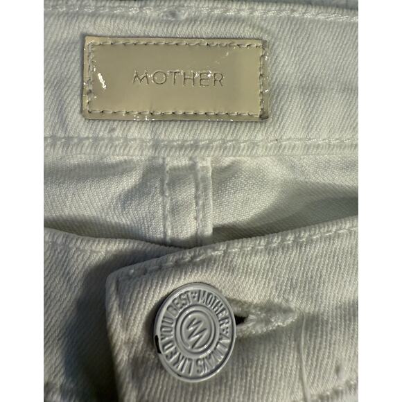 MOTHER WHT Slim Flare Jeans “The Runaway Mirror Mirror” Hip Huggers Flared 31 - Picture 9 of 10